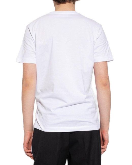 DIESEL White 'T-Diegor-D' T-Shirt With Logo for men