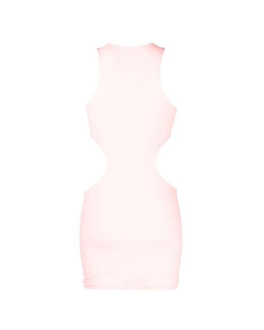 Reina Olga Pink Cut-out Mini Dress
