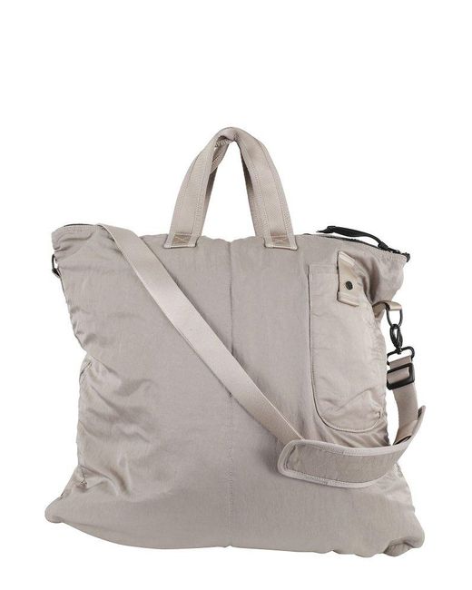 C P Company Gray Tote Bag for men