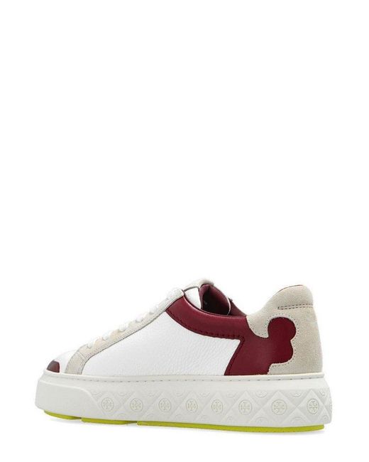 Tory Burch White Ladybug Lace-up Sneakers