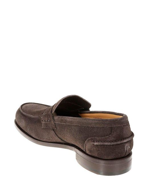 BERWICK  1707 Brown Classic Penny Loafers for men