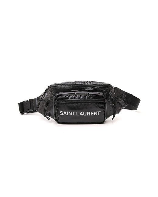 Saint Laurent Black Nuxx Zip-up Belt Bag for men