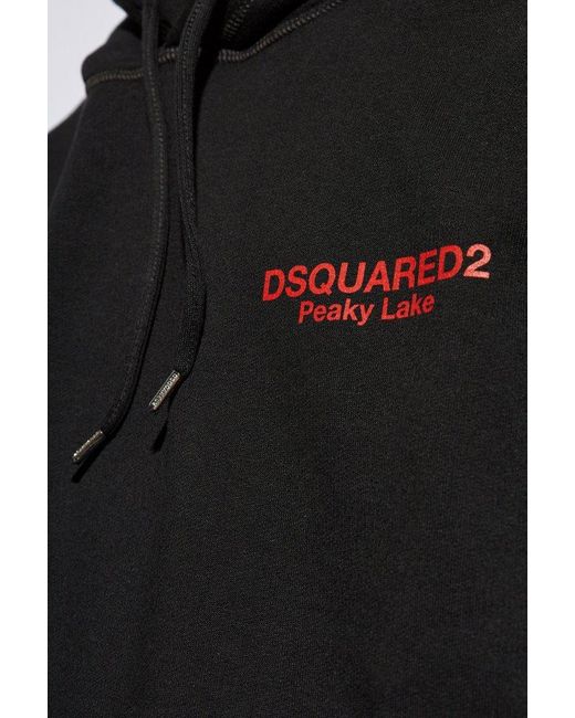DSquared² Black Sweatshirt With Logo, for men