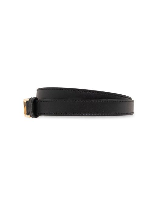 Loewe Black Leather Belt,