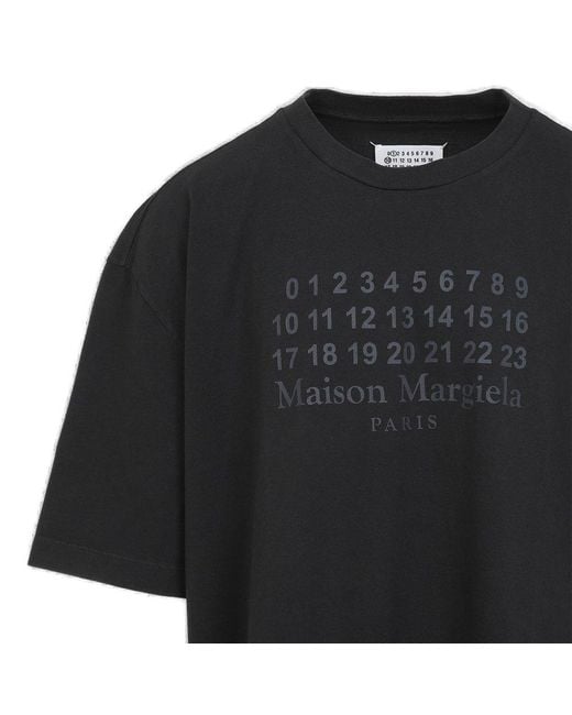 Maison Margiela Black Classic Crew Neck T-Shirt for men