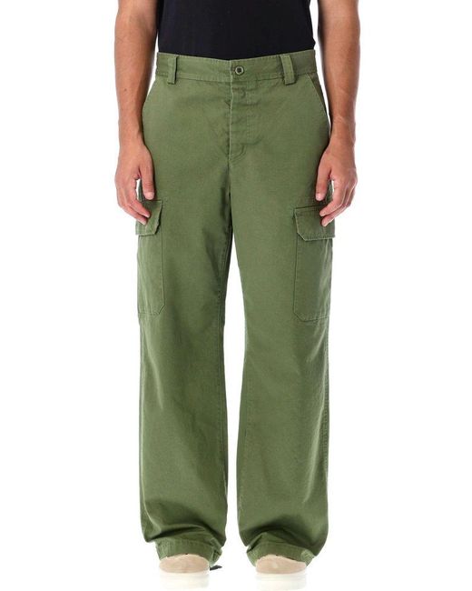 A.P.C. Green Nine Cargo Pants for men