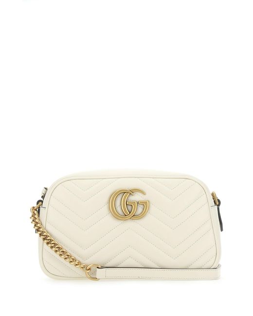 small matelassé leather shoulder bag