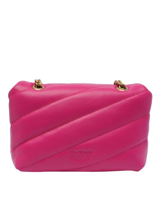 Pinko Pink Baby Love Bag Puff Maxi Quilt Crossbody Bags