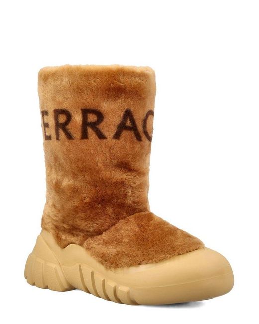 ferragamo white boots
