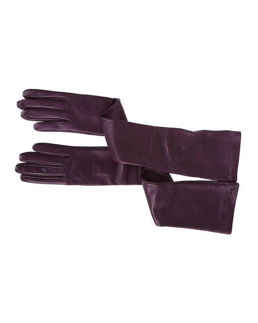 Alexander McQueen Purple Gl Long Solid Fitted