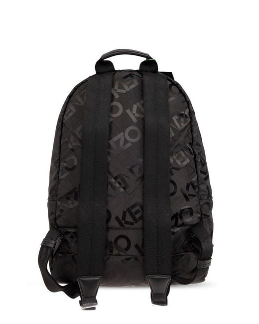 KENZO Black ' Paris' Backpack, for men