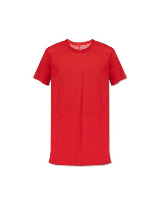 Rick Owens Red Cotton T-shirt, for men