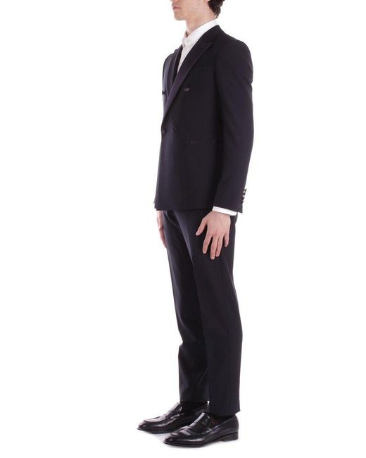 Emporio Armani Blue Two Piece Dinner Suit for men