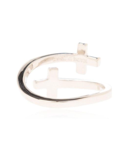 DSquared² Metallic Brass Ring, for men