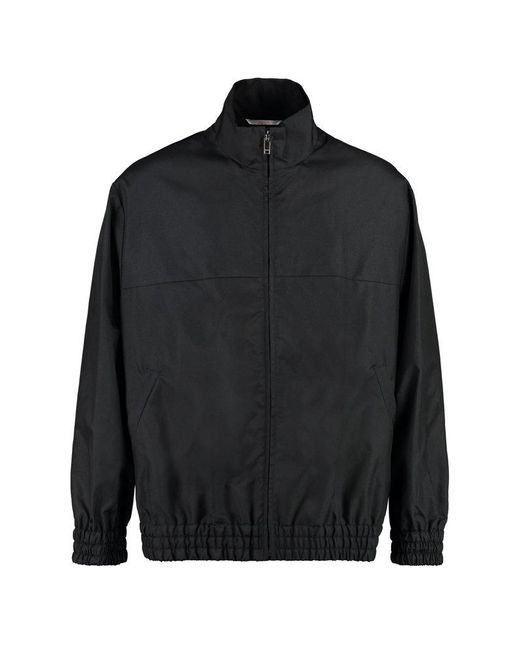 Valentino Black Zip-up Long-sleeved Jacket for men