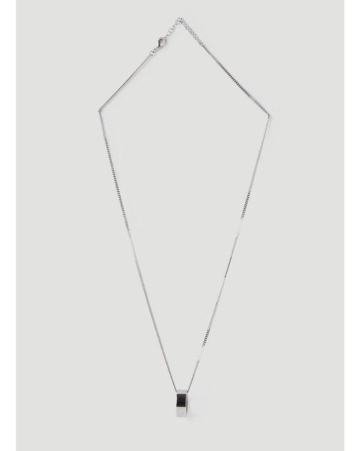 MM6 by Maison Martin Margiela Metallic Ring Chain Necklace