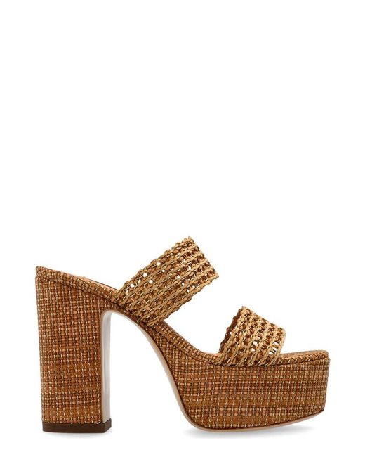 Casadei Brown Goldeneye Isa Platform Sandals
