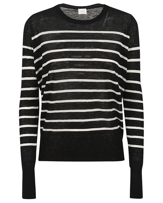 C.T.Plage Black Striped Sweater