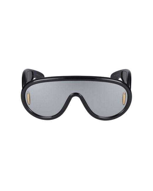 Loewe Black Shield Frame Sunglasses