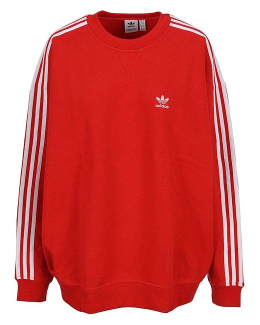 Adidas Originals Red Adicolor Classics Oversized Sweatshirt