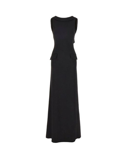 Alberta Ferretti Black Long Dresses