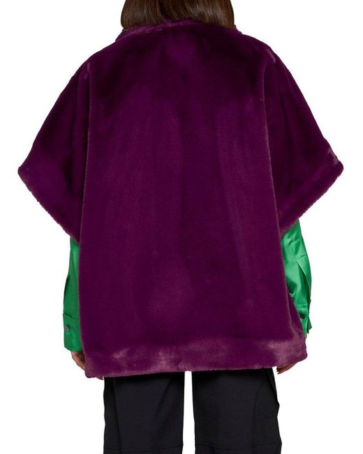 Blanca Vita Purple Mora Open-Front Blazer