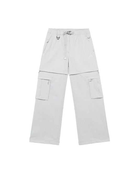 Nike White Acg Smith Summit Belted Cargo Trousers