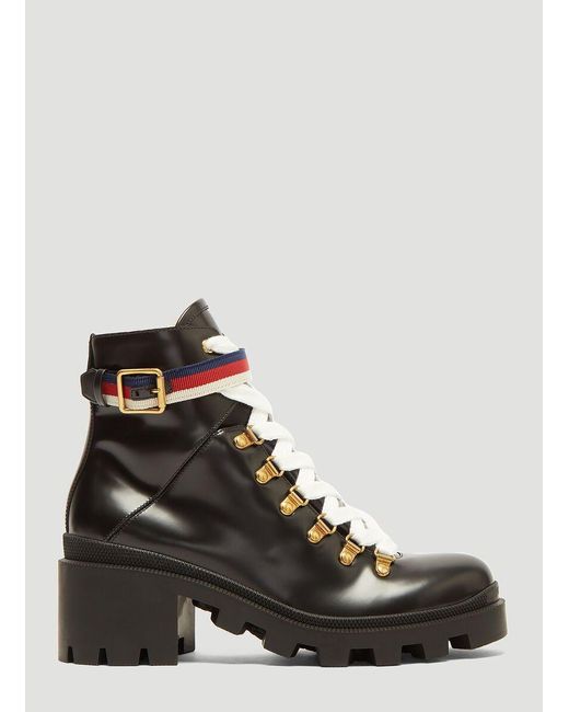 gucci ankle boot with sylvie web
