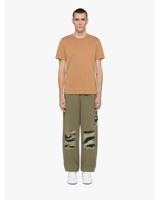 Givenchy Green Camouflage Patch Joggers for men