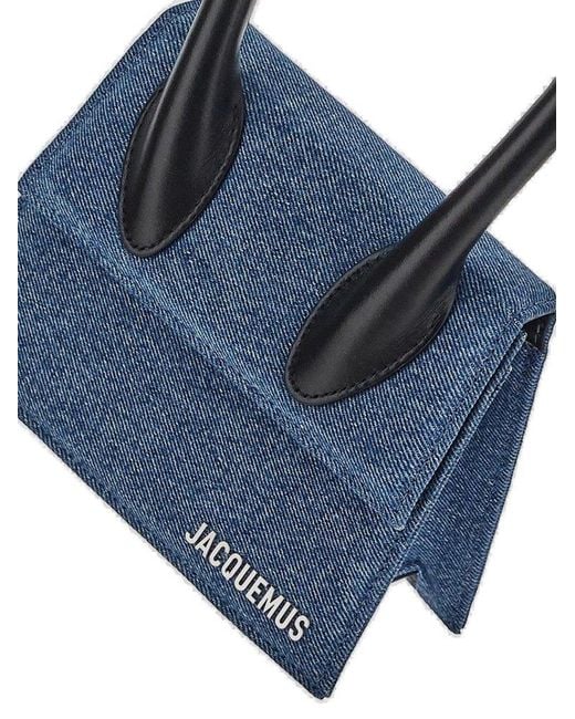 Jacquemus Blue Le Chiquito Moyen Tote Bag