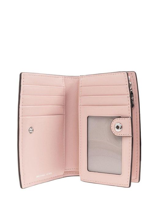 MICHAEL Michael Kors Pink Bryant Logo Lettering Wallet