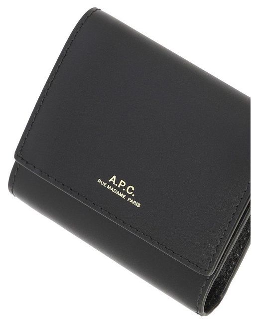 A.P.C. Black "lois" Compact Wallet