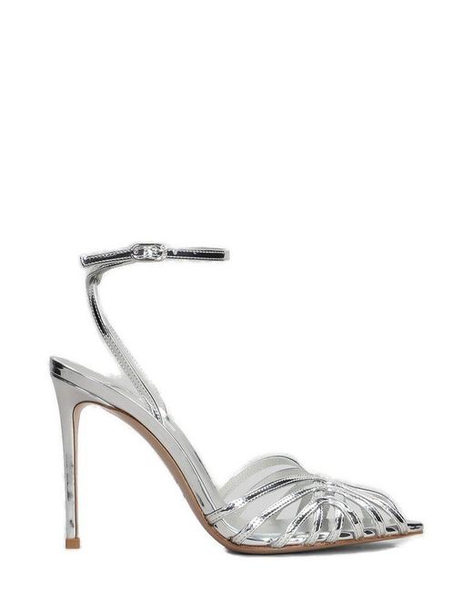 Le Silla Metallic Embrace Pointed Toe Sandals