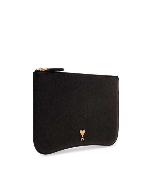 AMI Black Pouch With Logo
