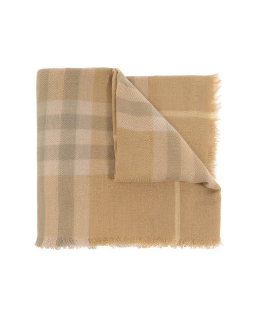 Burberry Natural Wool Scarf,