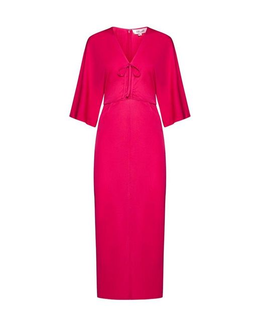 Diane von Furstenberg Pink Valerie Dress By Diane Von Furstenberg