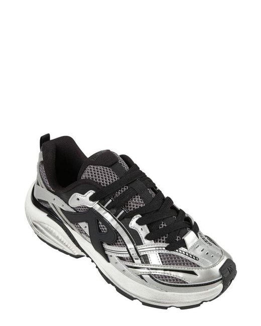 Represent White Storm Lace-Up Running Sneakers for men
