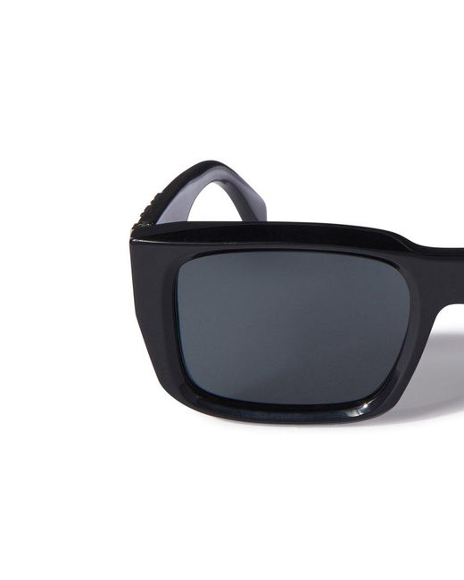 Off-White c/o Virgil Abloh Blue Rectangular Frame Sunglasses