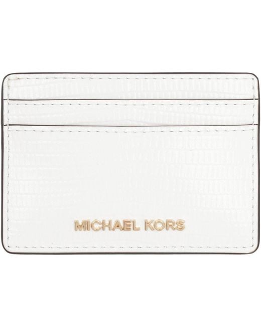 MICHAEL Michael Kors Black Michael Kors Jet Set Logo Lettering Cardholder