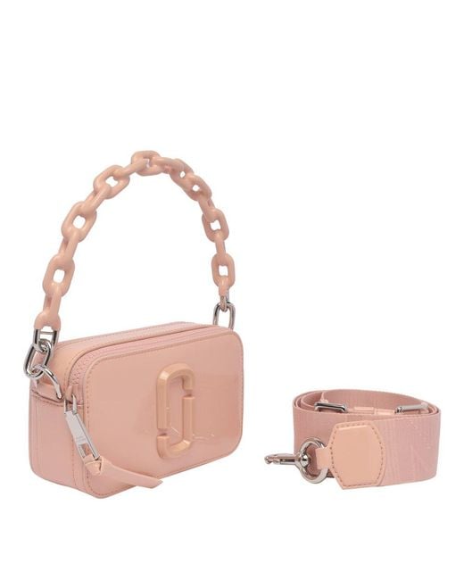 Marc Jacobs Pink The Snapshot Rose Patent Leather Camera Bag