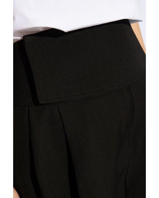 Jil Sander Black High-rise Shorts,