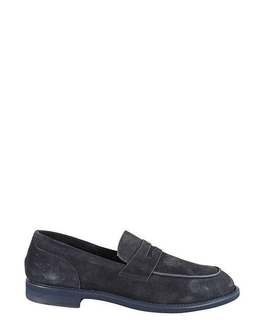 Seboy's Blue Classic Penny Loafers for men