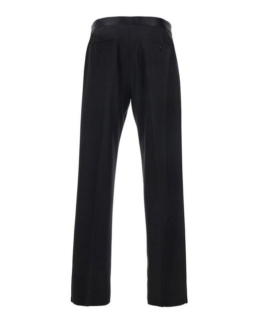 Emporio Armani Blue Tapered Tailored Trousers for men