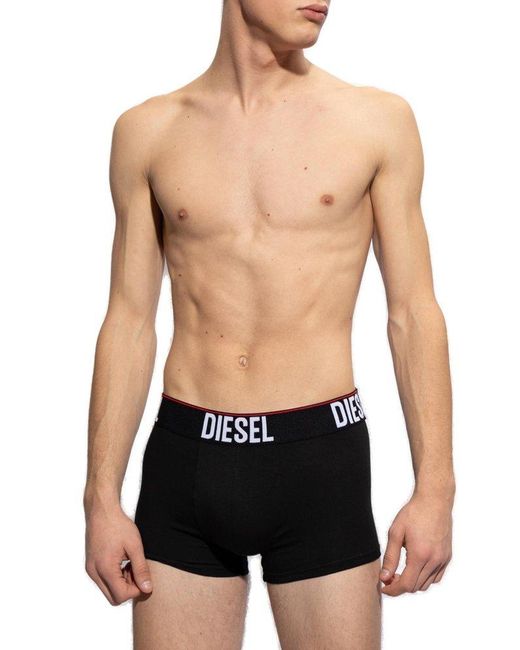 DIESEL Black 'umbx-damienthreepack' Boxers 3-pack, for men