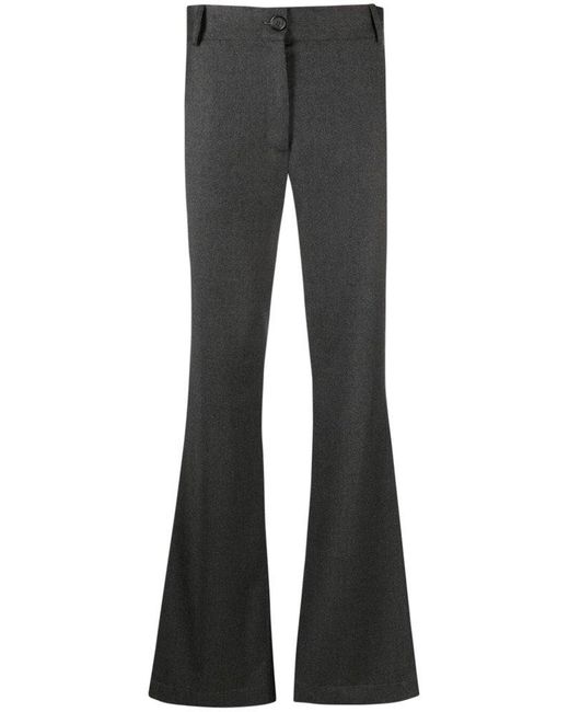 Societe Anonyme Blue High-waist Flared Trousers for men