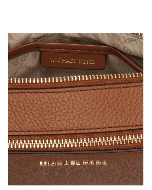 MICHAEL Michael Kors Brown Jet Set Leather Cross-body Bag