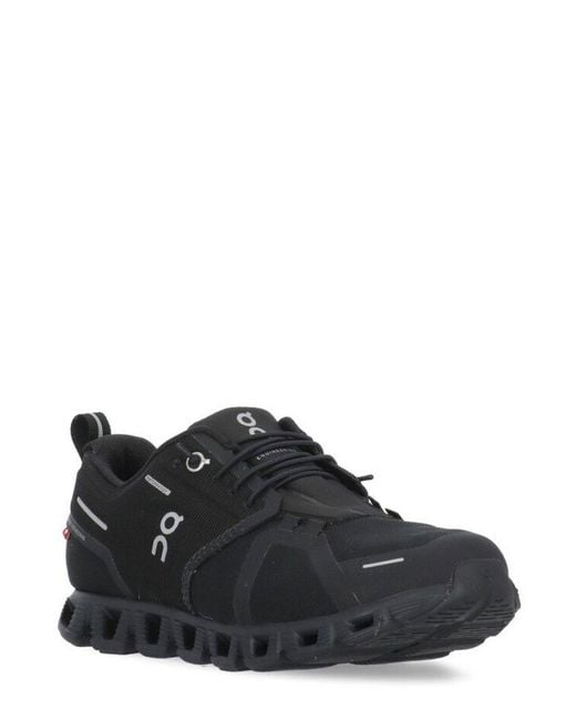 On Shoes Black Cloud 5 Lace-Up Sneakers