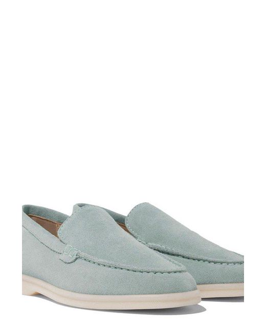 Scarosso Green Ludovico Round-Toe Loafers for men