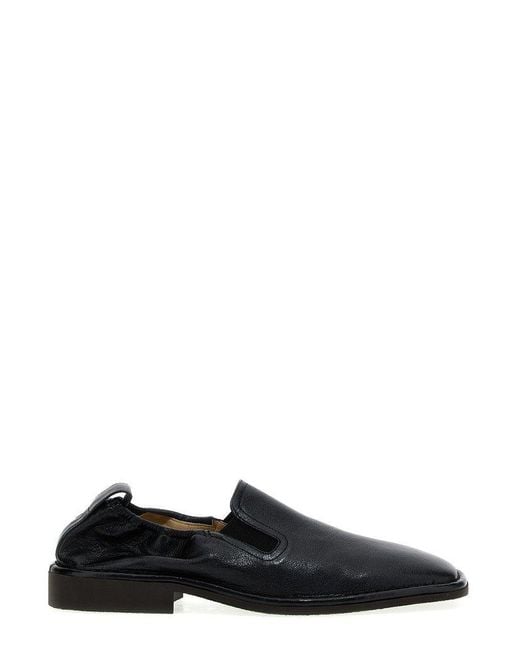 Lemaire Black Square-toe Slip-on Loafers for men