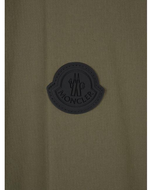 Moncler Green Logo Patch Padded Jacket for men